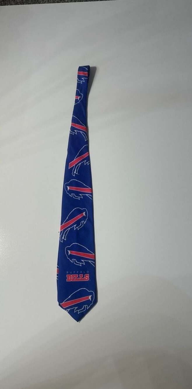 Vintage 1993 Buffalo Bills NFL WallyWear Necktie by Ralph Marlin & Co.